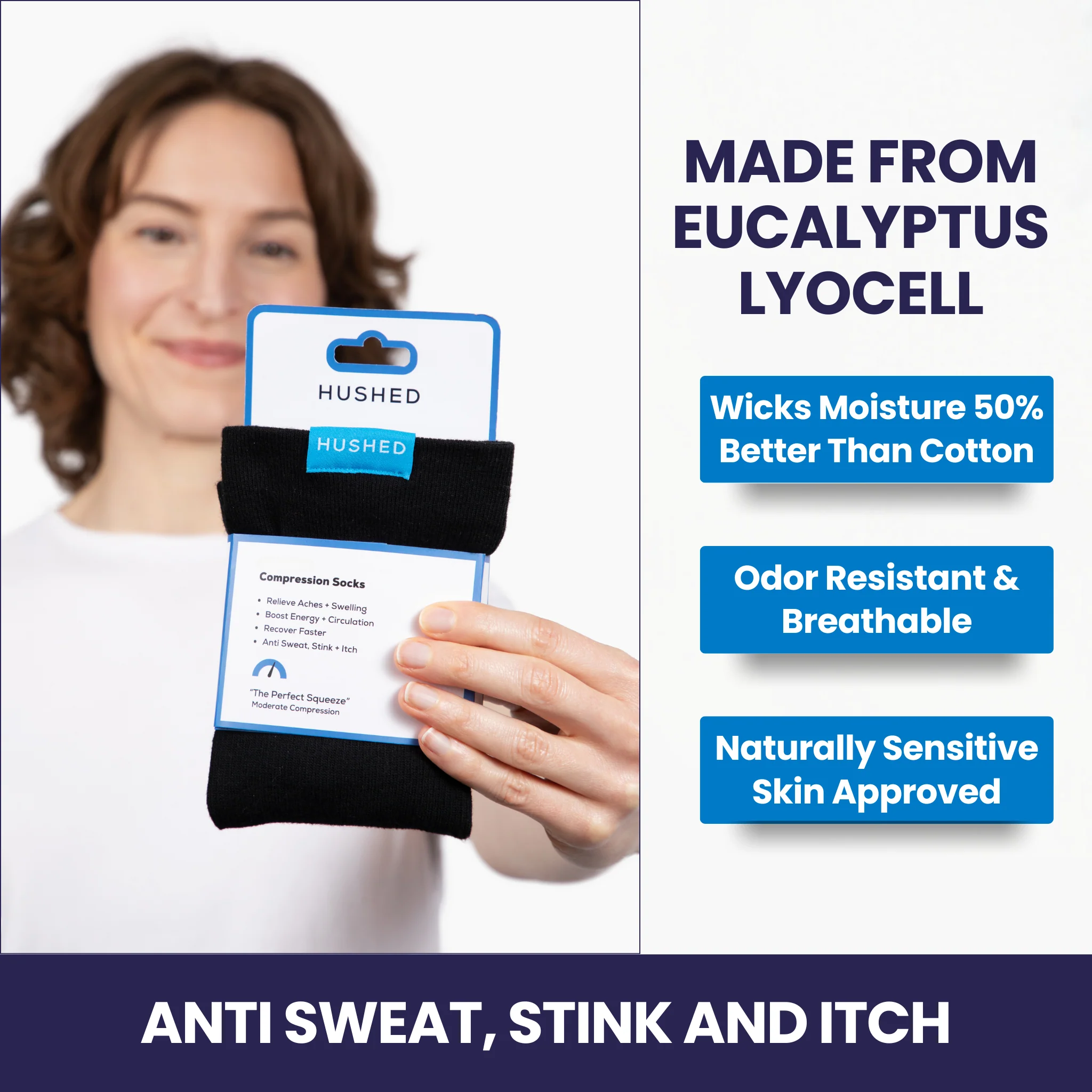 Eucalyptus Lyocell Compression Socks - Image 16