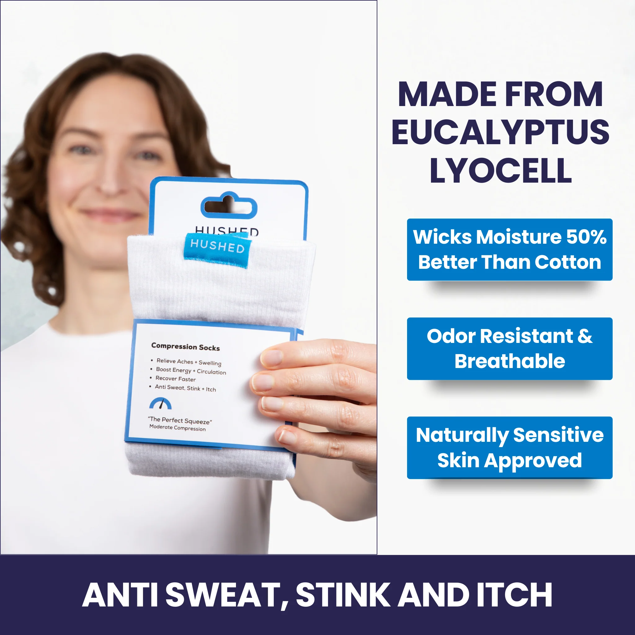 Eucalyptus Lyocell Compression Socks - Image 3