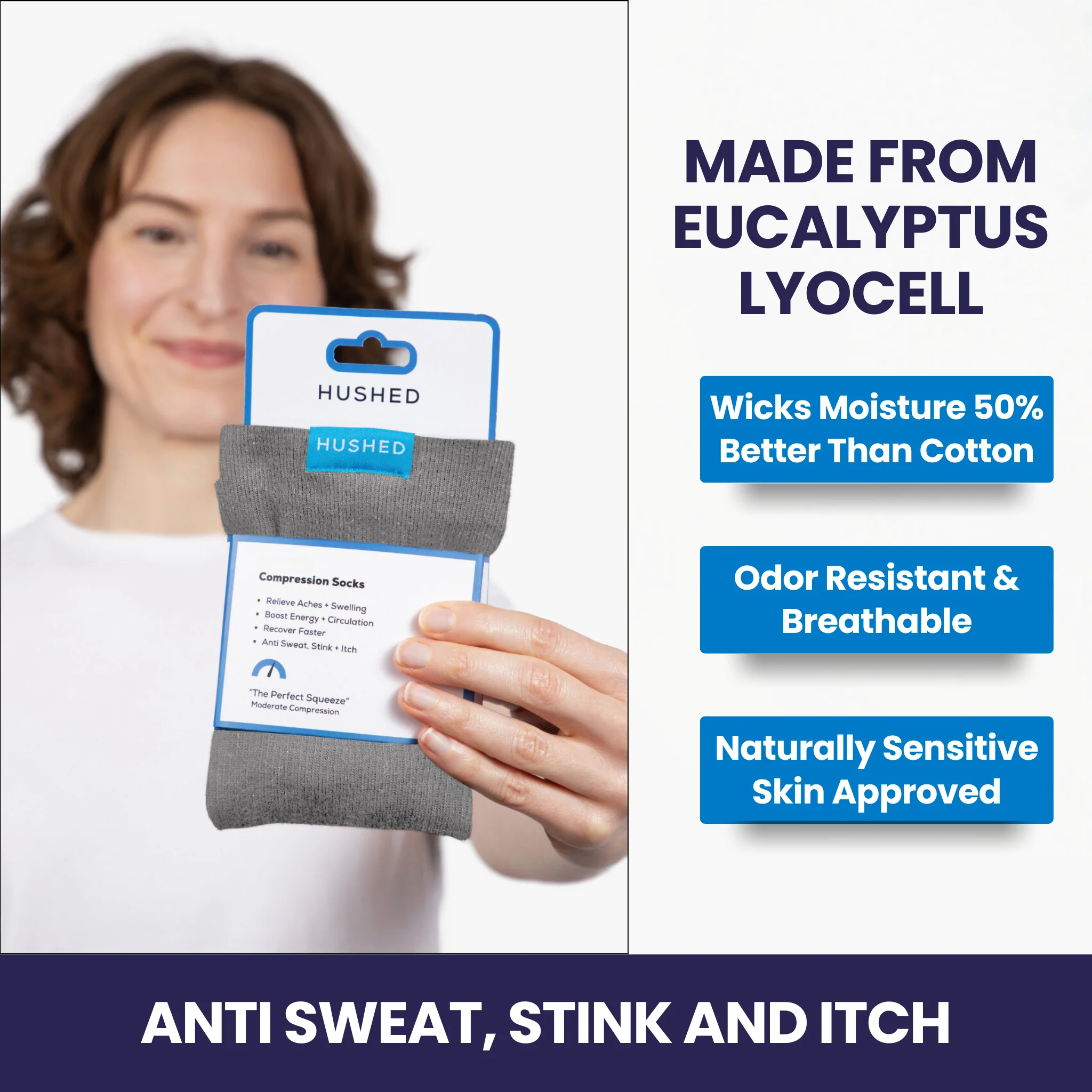 Eucalyptus Lyocell Compression Socks - Image 32