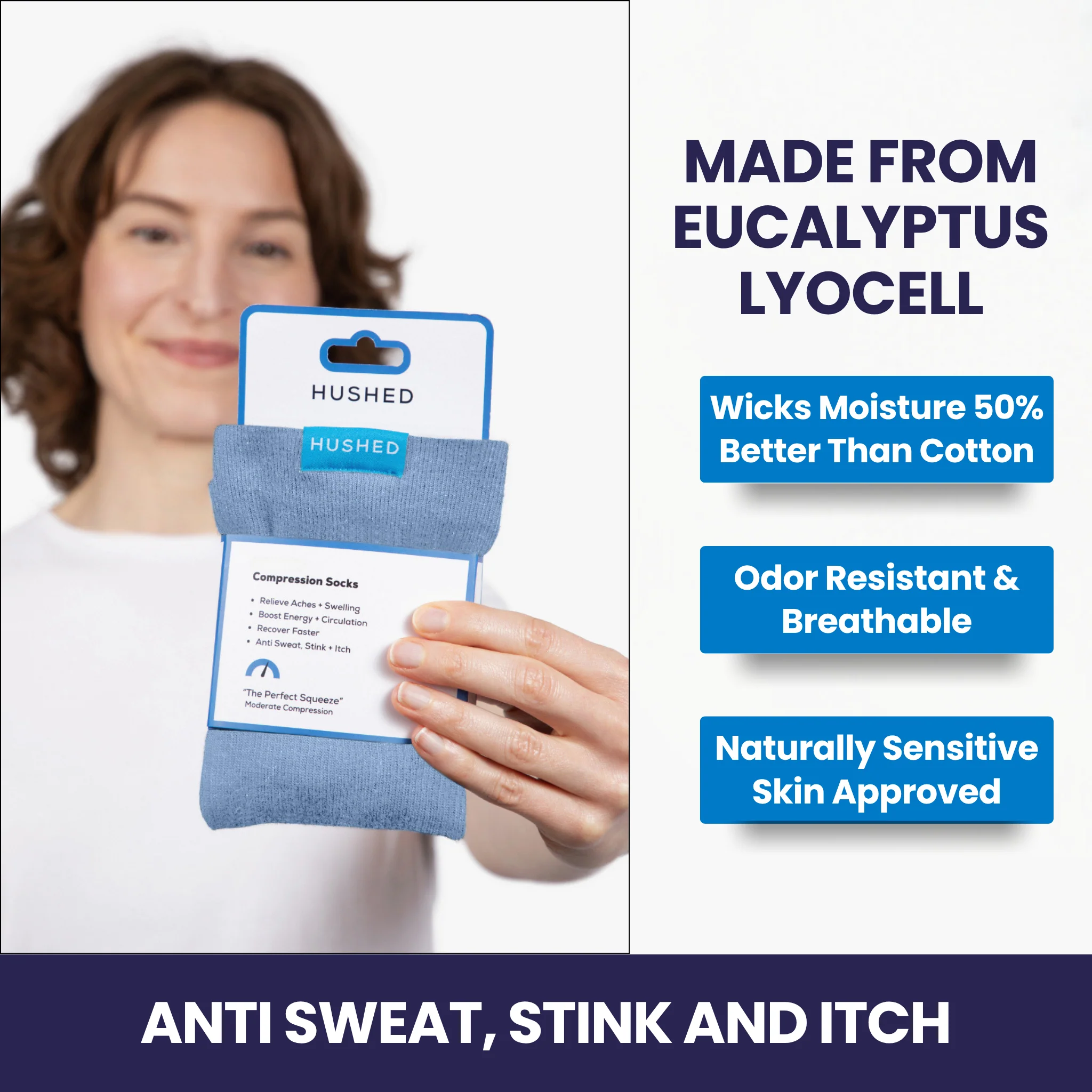 Eucalyptus Lyocell Compression Socks - Image 38